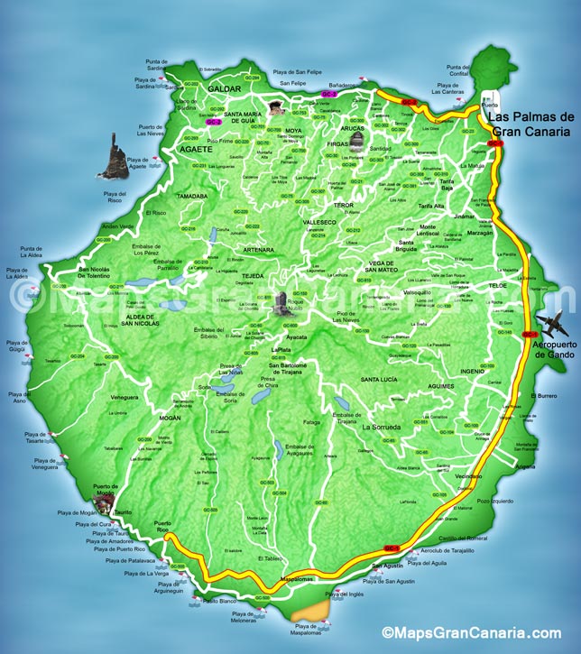 map gran canaria